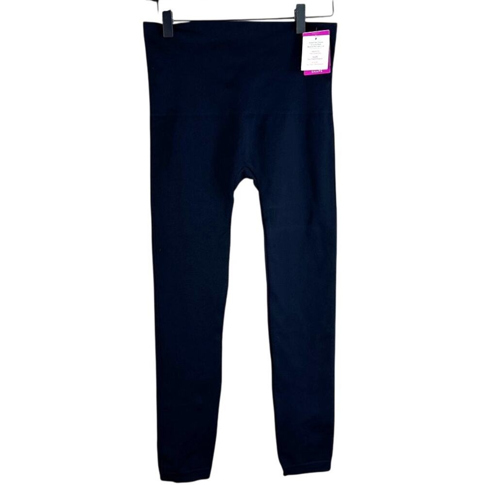 Spanx NWT Navy Look At Me Now Shape Leggings 1X Womens 18-20 Sculpt EUC utility